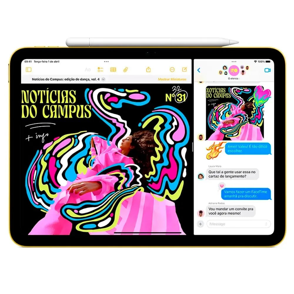 Apple iPad 11ª Geração, Chip A16 (Wi-Fi, 256GB) - Amarelo