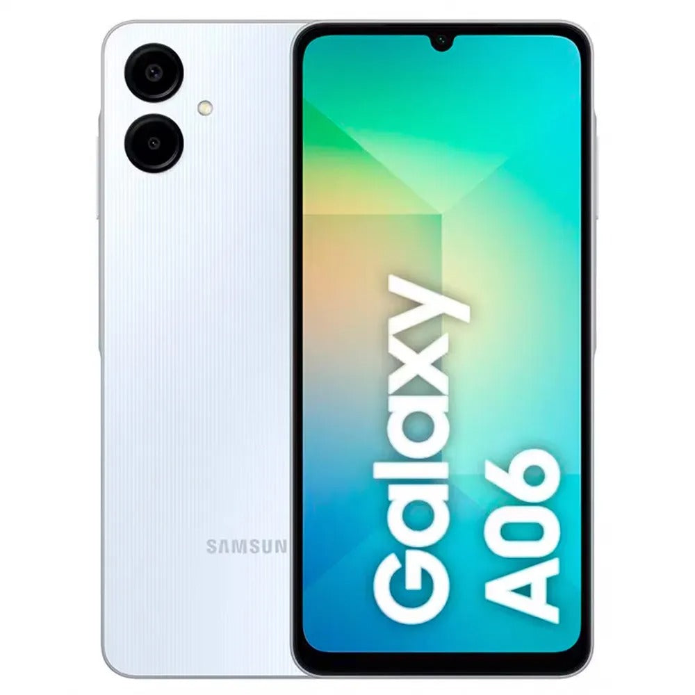 Celular Samsung Galaxy A06 Branco, com Tela de 6,7", 4G, 128GB e Câmera de 50MP + 5MP + 2MP + 2MP - SM-A065MLBGZTO