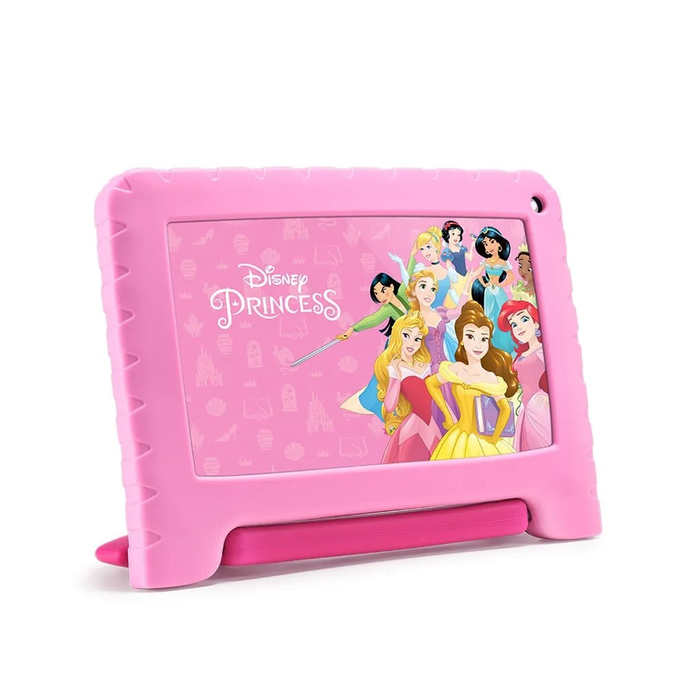 Tablet Infantil Princesas com Controle Parental 4GB RAM + 64GB + Tela 7 pol + Case + Wi-fi + Android 13 + Quad Core Multi - NB418 NB418