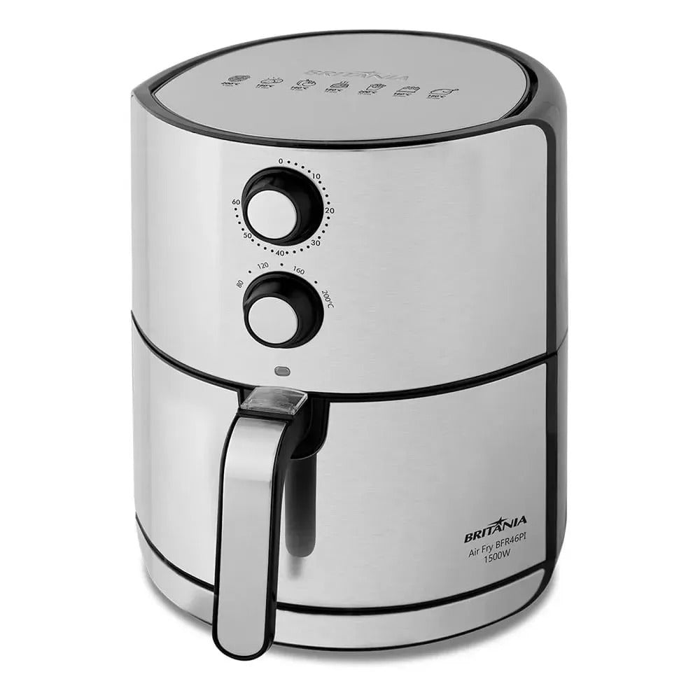 Fritadeira Elétrica Air Fry Britânia 4,6 Litros Inox BFR46PI - 127 Volts