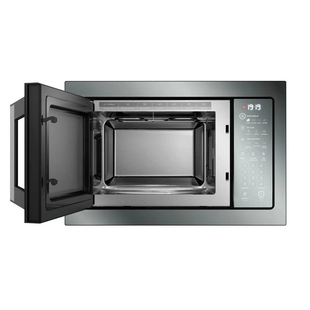 Micro-ondas de Embutir Electrolux ME3HP com 34L Inox com Grill e Função Tira Odor
