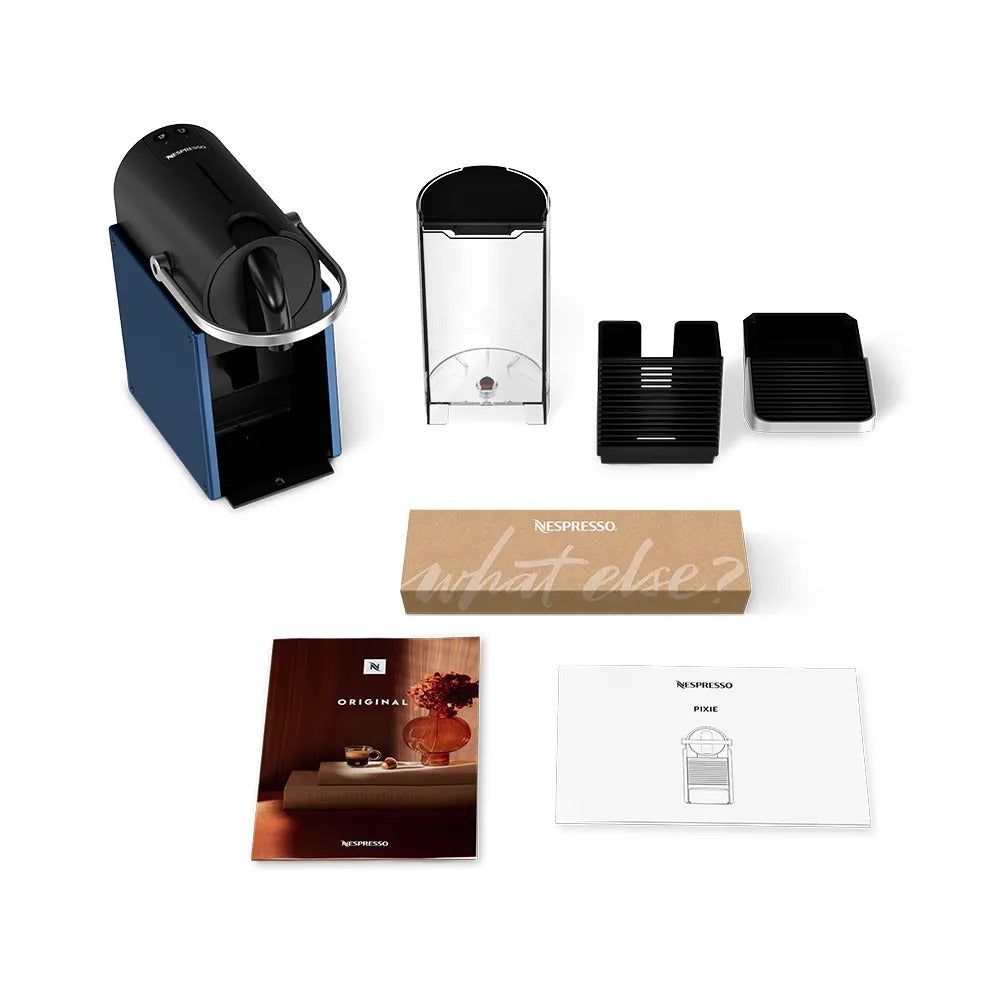 Cafeteira Nespresso Pixie Redesign Azul e Preta para Café em Cápsula