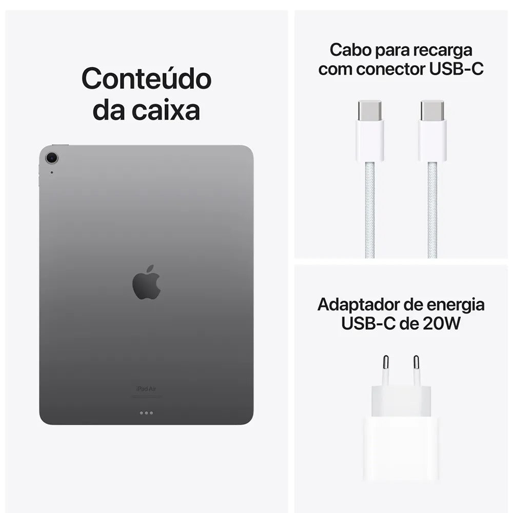 iPad Air Apple Processador M2 (13", Wi-Fi + Celular, 128GB) Roxo