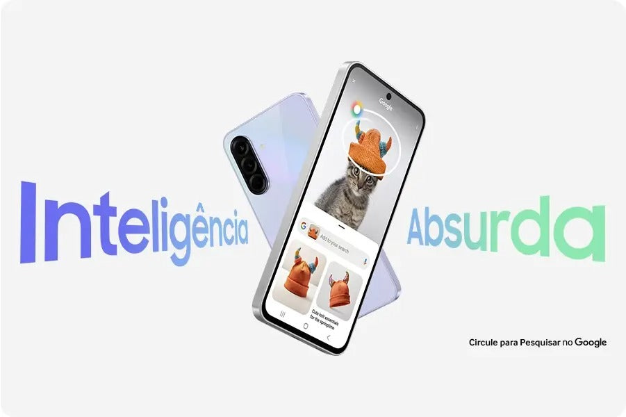 Celular Samsung Galaxy A36 5G 128GB, 6GB RAM, Câmera 50MP, IP67, Super AMOLED 6.7", Recursos AI Branco