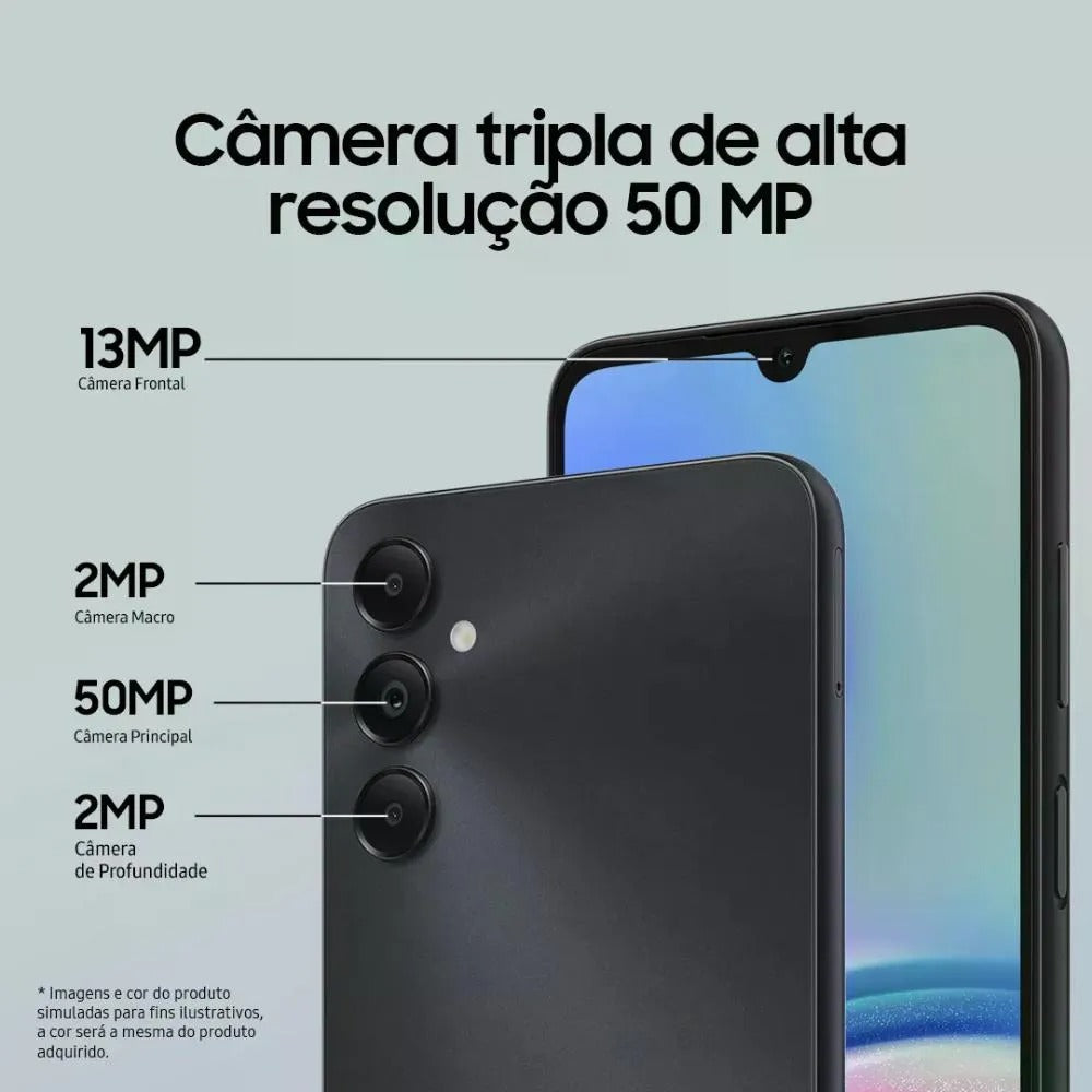 Smartphone Samsung Galaxy A05S 128GB 6GB de RAM Preto