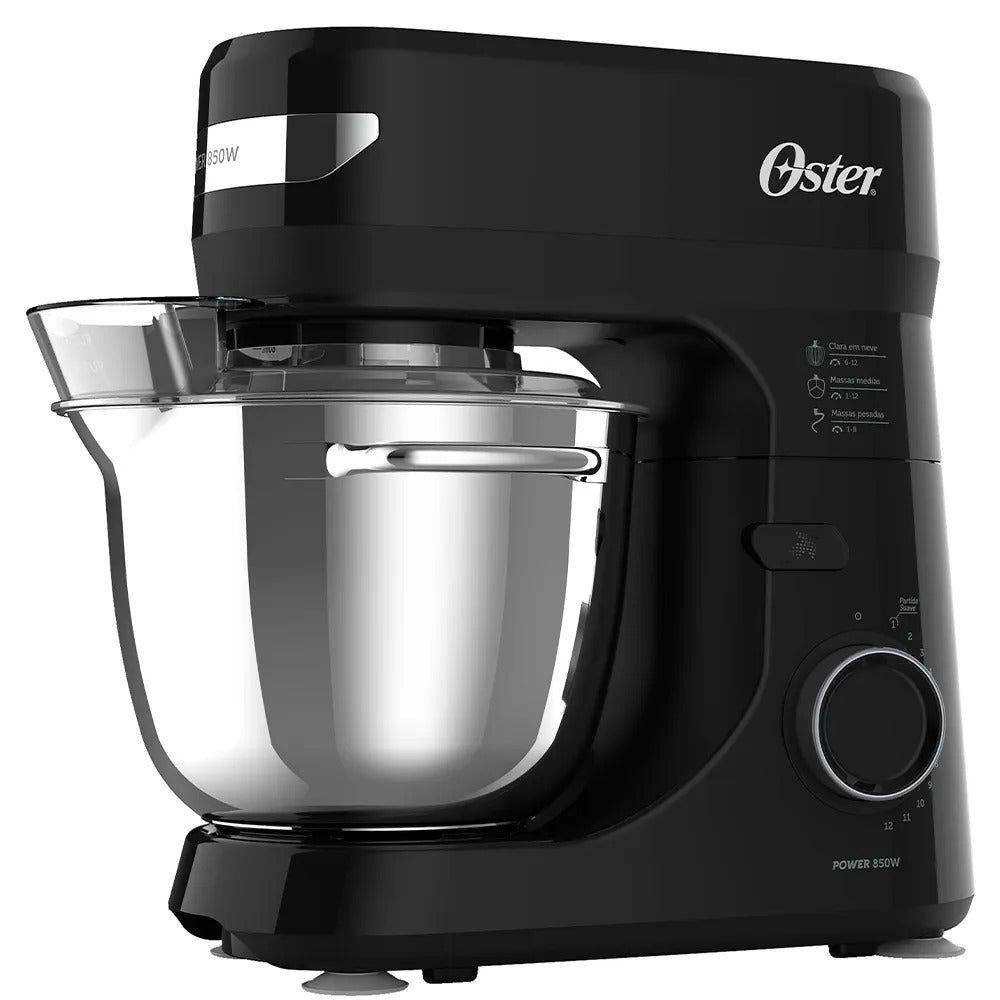 Batedeira Planetária Oster com 03 Batedores Preta - OBAT641