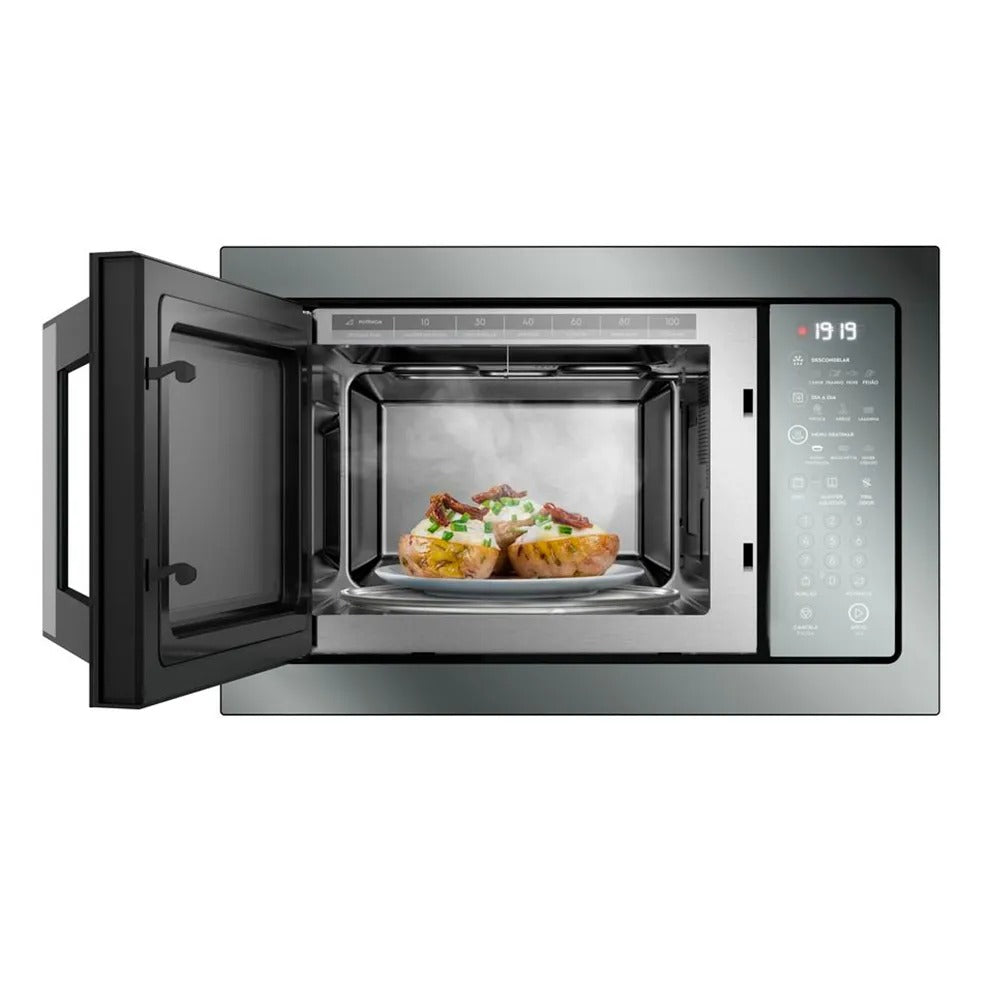 Micro-ondas de Embutir Electrolux ME3HP com 34L Inox com Grill e Função Tira Odor