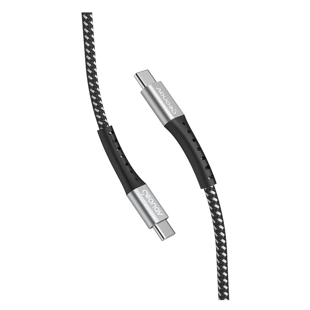 Cabo USB-C para USB-C 2.0 em Nylon Essential - Geonav - ESC06