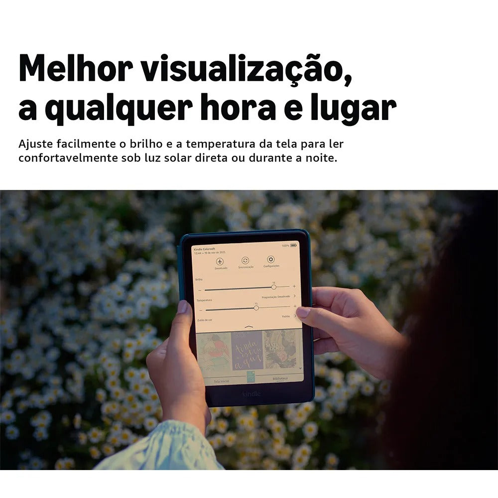 E-reader Amazon Kindle Colorsoft com 7,05", 16GB, Iluminação Frontal Ajustável, Preto - B0CX8MT2M2