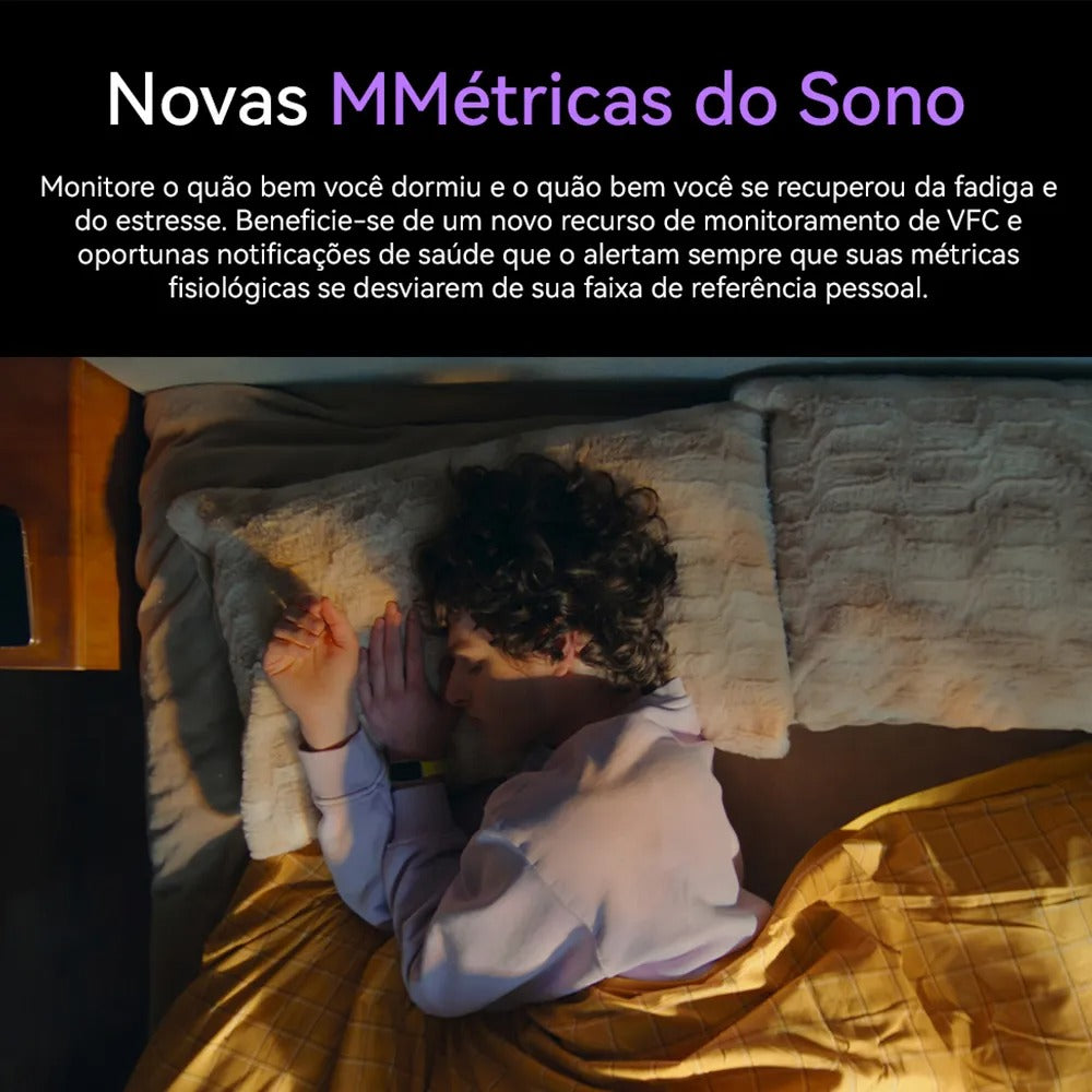 Smartwatch Huawei Band 10 Roxo, com Pulseira em Fluoroelastômero, Bluetooth