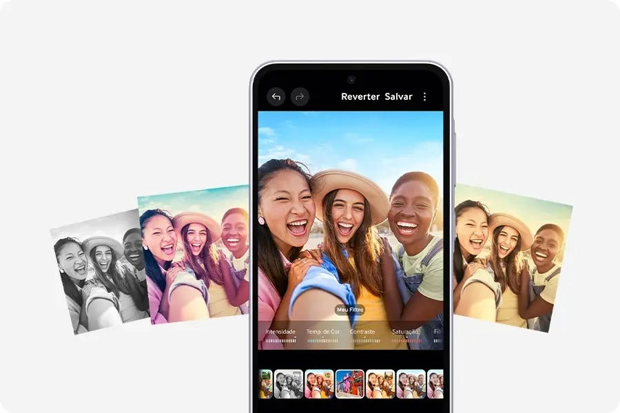 Celular Samsung Galaxy A36 5G 128GB, 6GB RAM, Câmera 50MP, IP67, Super AMOLED 6.7", Recursos AI Branco