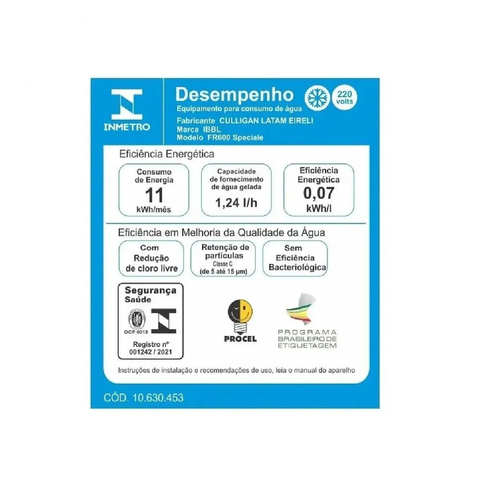 Purificador de Água IBBL Speciale FR600 Branco - 127 Volts