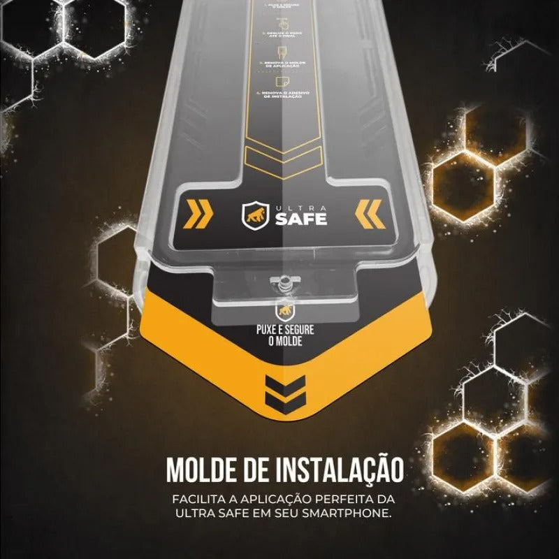 Kit Capa Gravity Preta e Película Ultra Safe para iPhone 15 Pro - Gshield