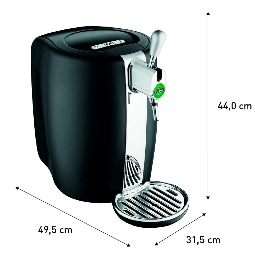 Chopeira Beertender Krups Heineken com Capacidade de 5 Litros Preta - B101_CHOP