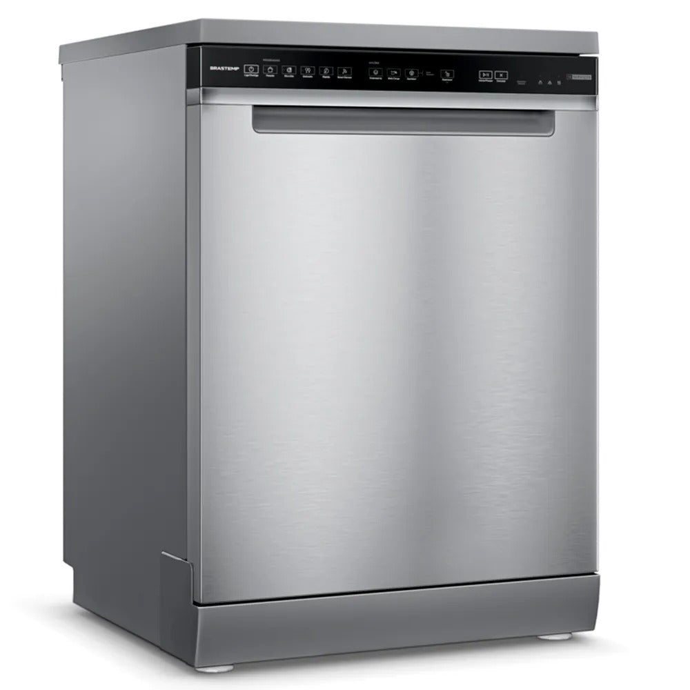 Lava-Louças Brastemp com Smart Sensor Inox com 15 Serviços, 05 Programas de Lavagem - BLF61AR