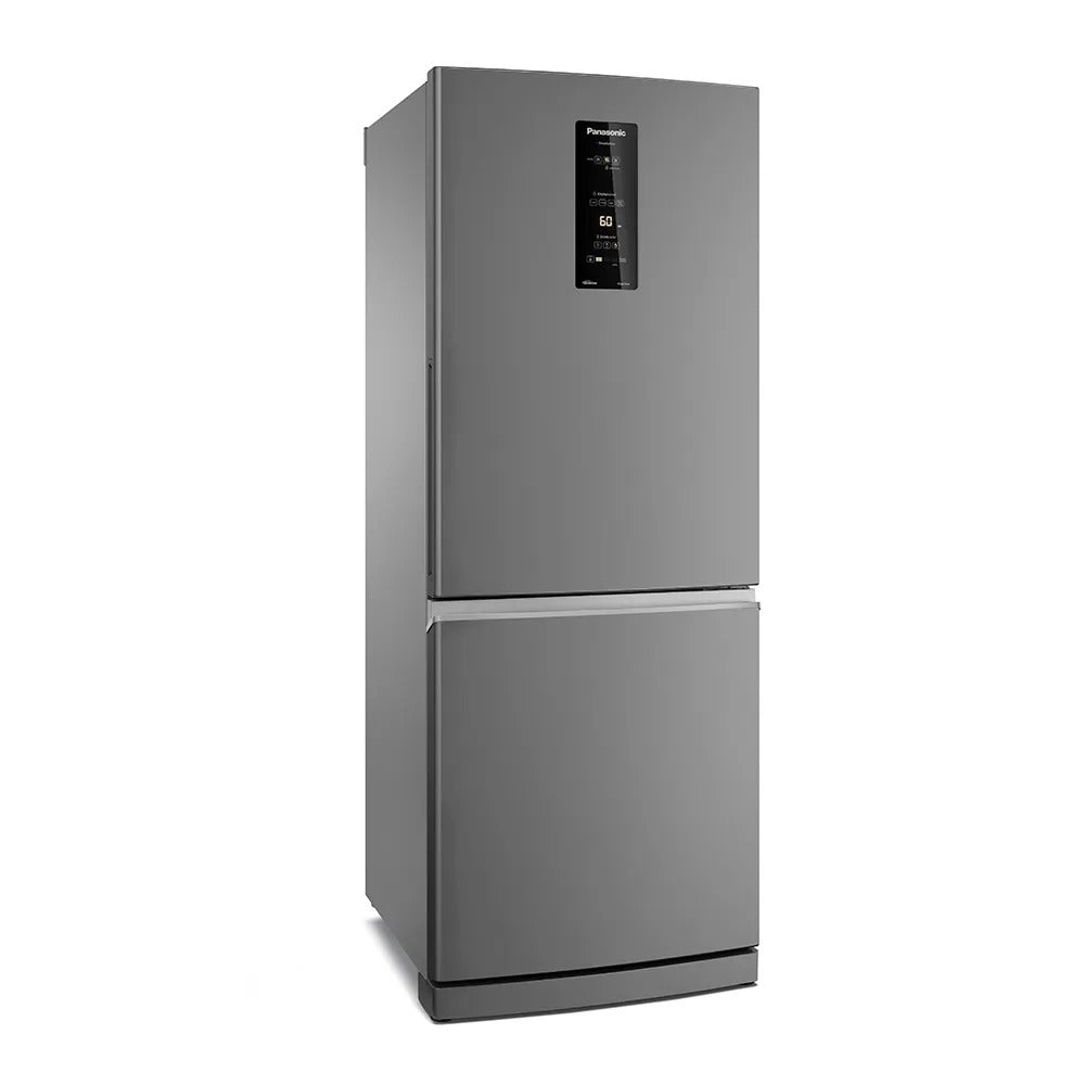 Refrigerador Panasonic de 02 Portas Frost Free com 460 Litros Bottom Freezer Aço Escovado - NRBB64PV