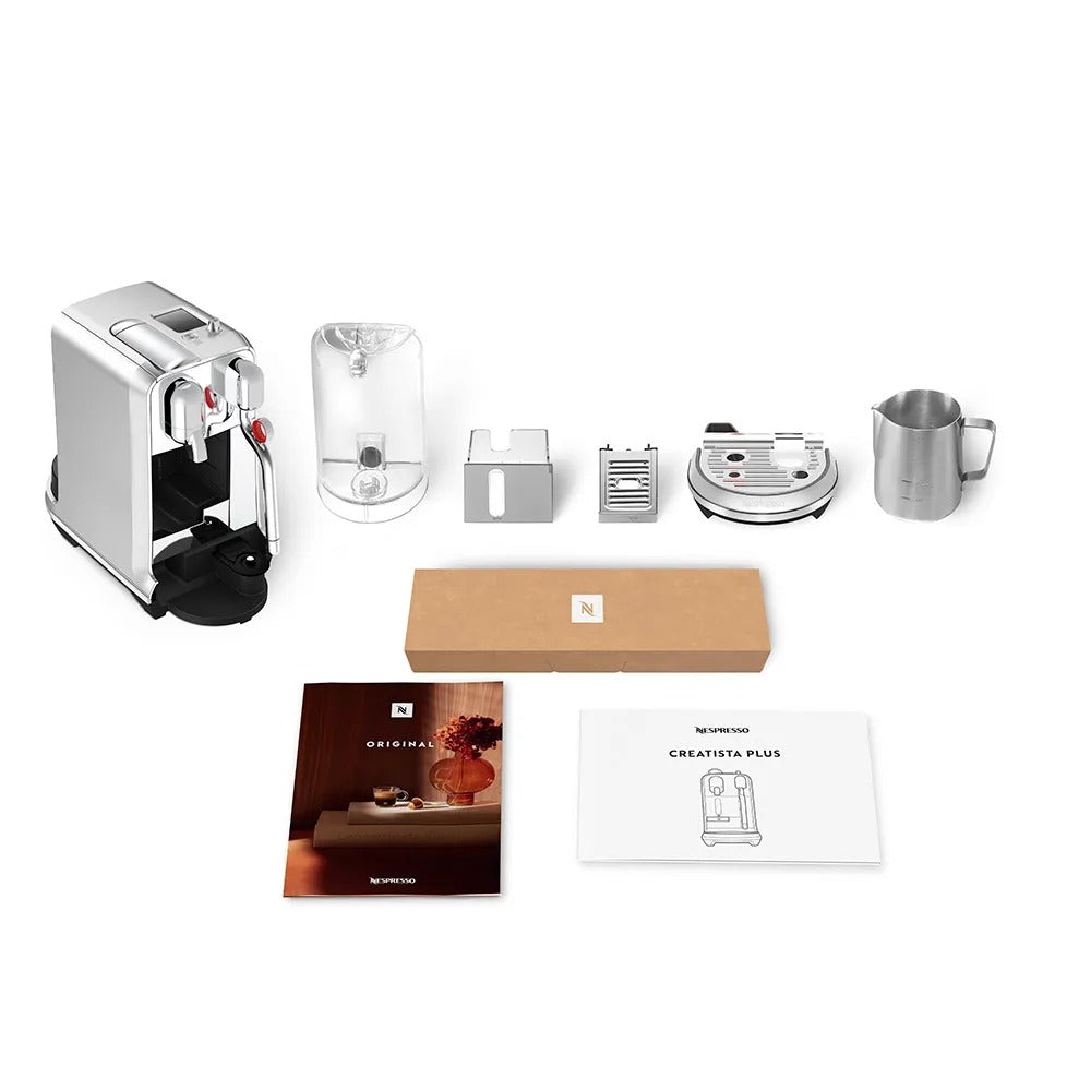 Cafeteira Nespresso Creatista Plus Cromada para Café Espresso - J520-BR-ME-NE