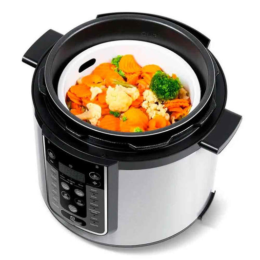 Panela de Pressão Elétrica MasterSteam Midea Preta e Inox - PPG70S