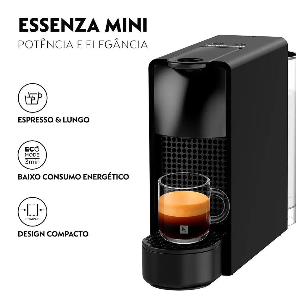 Cafeteira Nespresso Essenza Mini Preta para Café Espresso - C30-BR