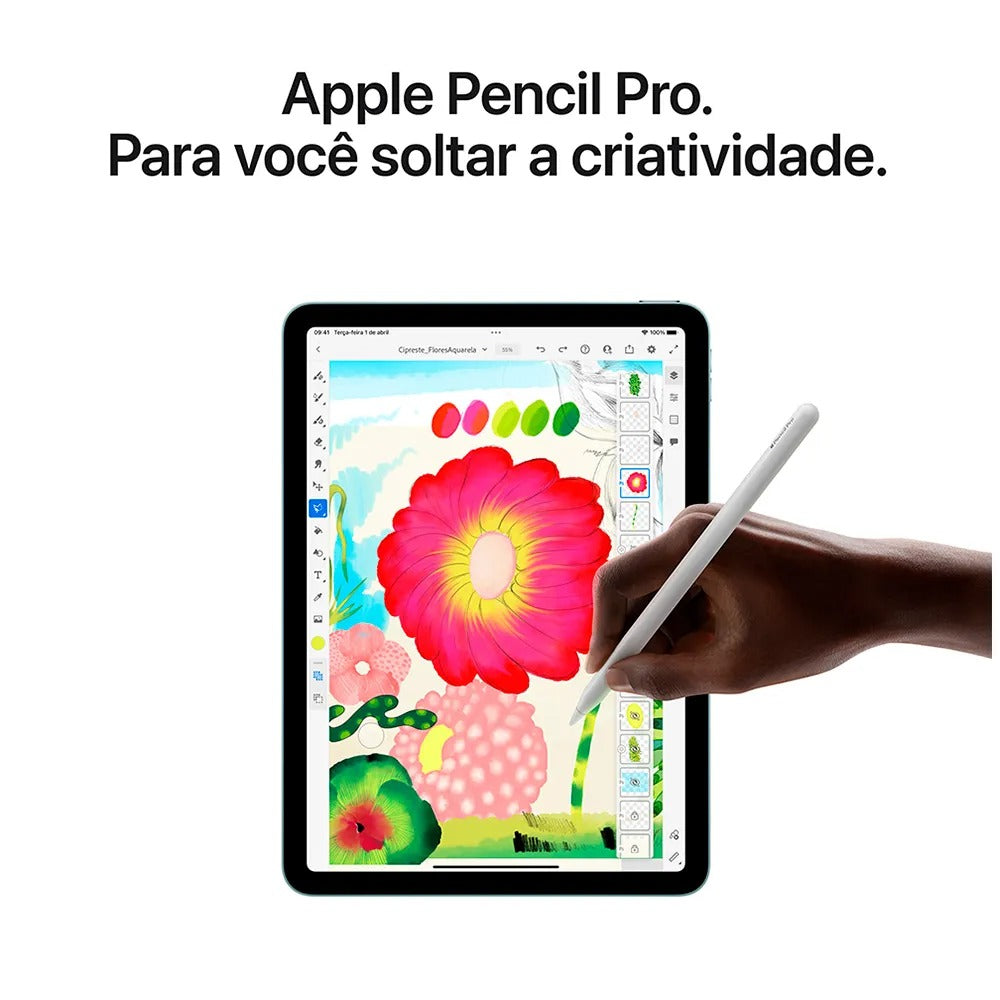 iPad Air Apple Processador M3 (13", Wi-Fi + Cellular, 128GB) - Cinza-espacial