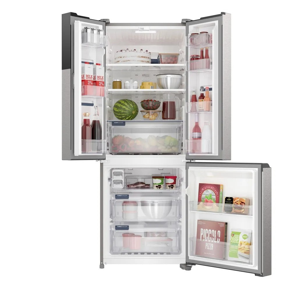 Refrigerador French Door Electrolux Frost Free com 480 Litros, AutoSense, Inverter, Inox Look - IM7S