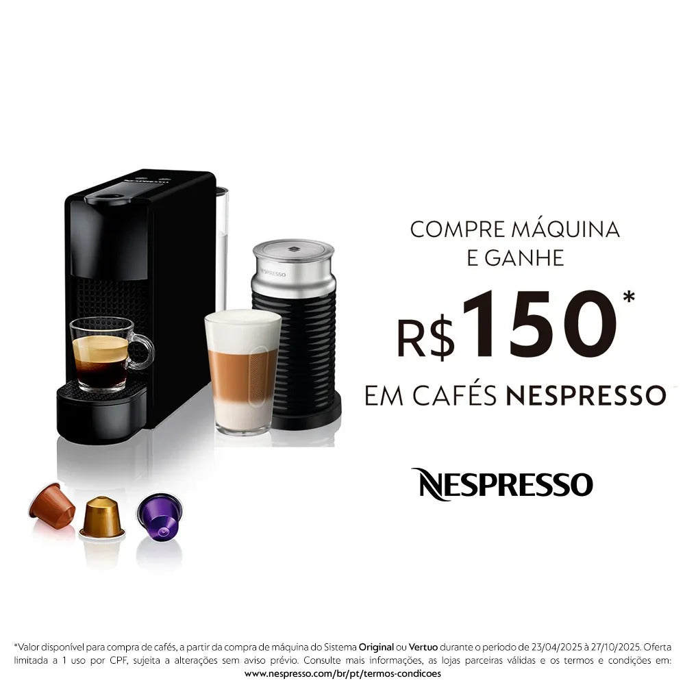 Cafeteira Nespresso Essenza Mini Preta para Café Espresso - C30-BR
