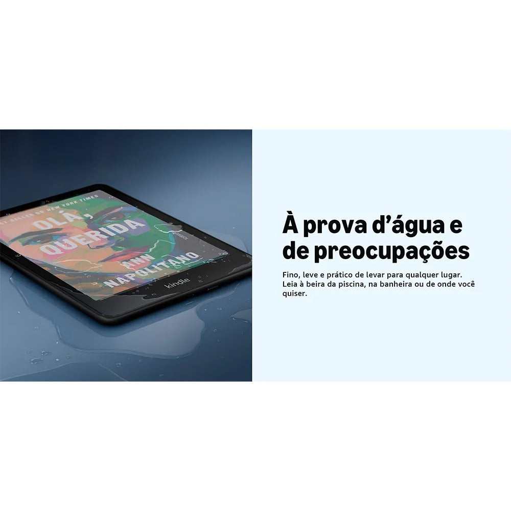 E-reader Amazon Kindle Colorsoft com 7,05", 16GB, Iluminação Frontal Ajustável, Preto - B0CX8MT2M2