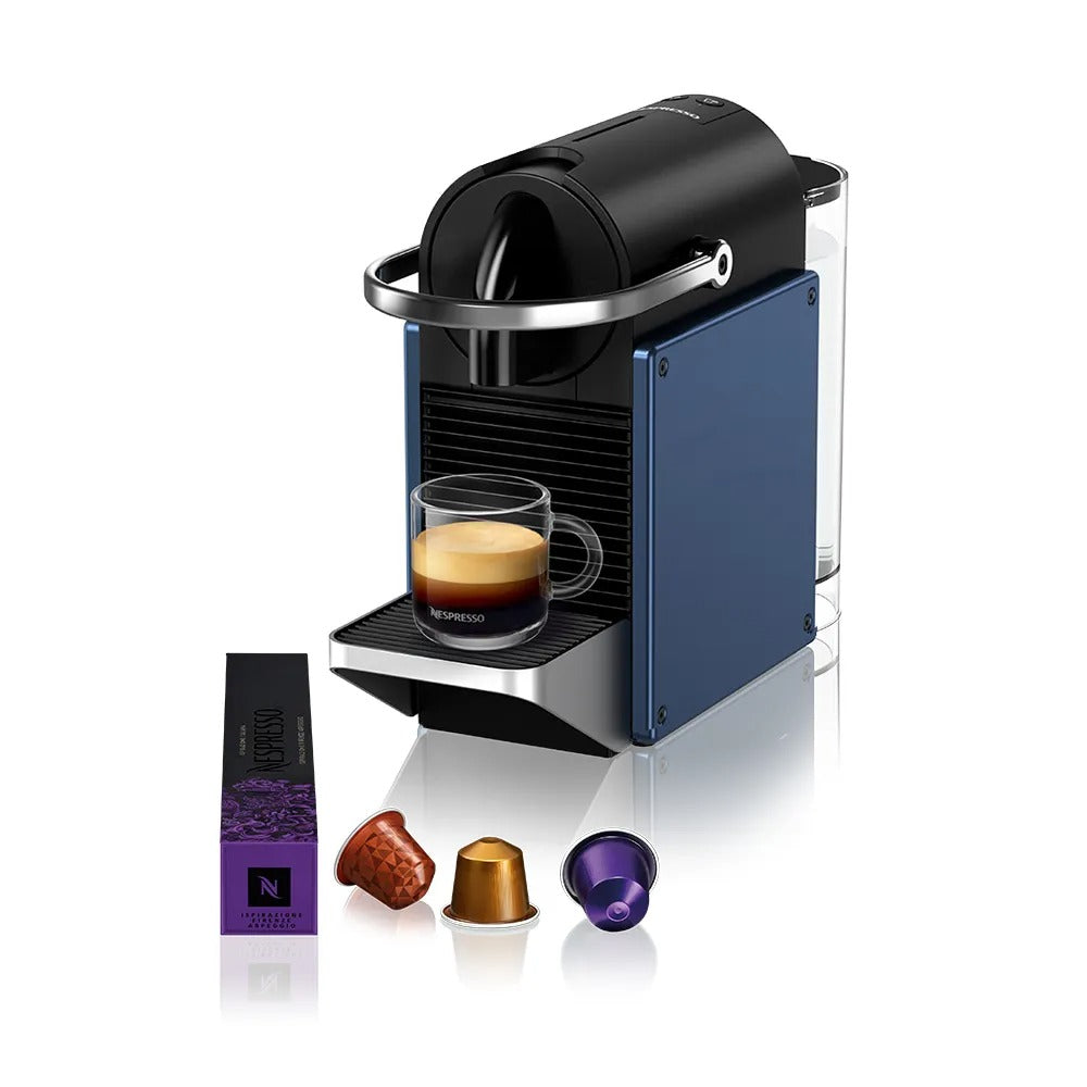 Cafeteira Nespresso Pixie Redesign Azul e Preta para Café em Cápsula