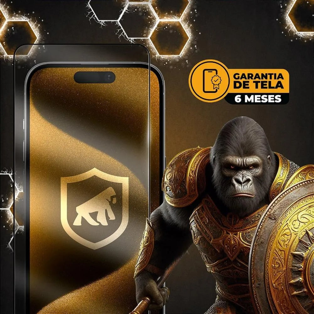 Kit Capa Gravity Preta e Película Ultra Safe para iPhone 15 Pro - Gshield