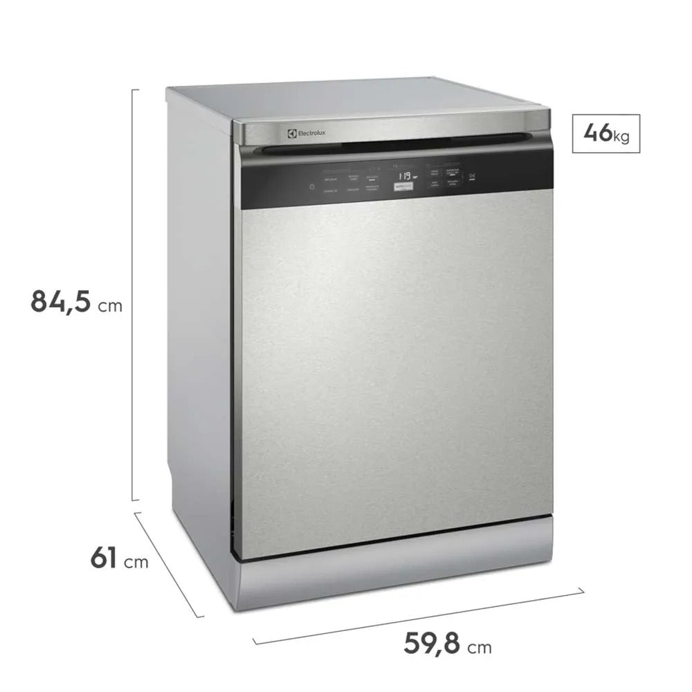 Lava-Louças Electrolux com a porta Inox, 14 Serviços, 07 Programas de Lavagem e Função Higienizar Compras - LL14X