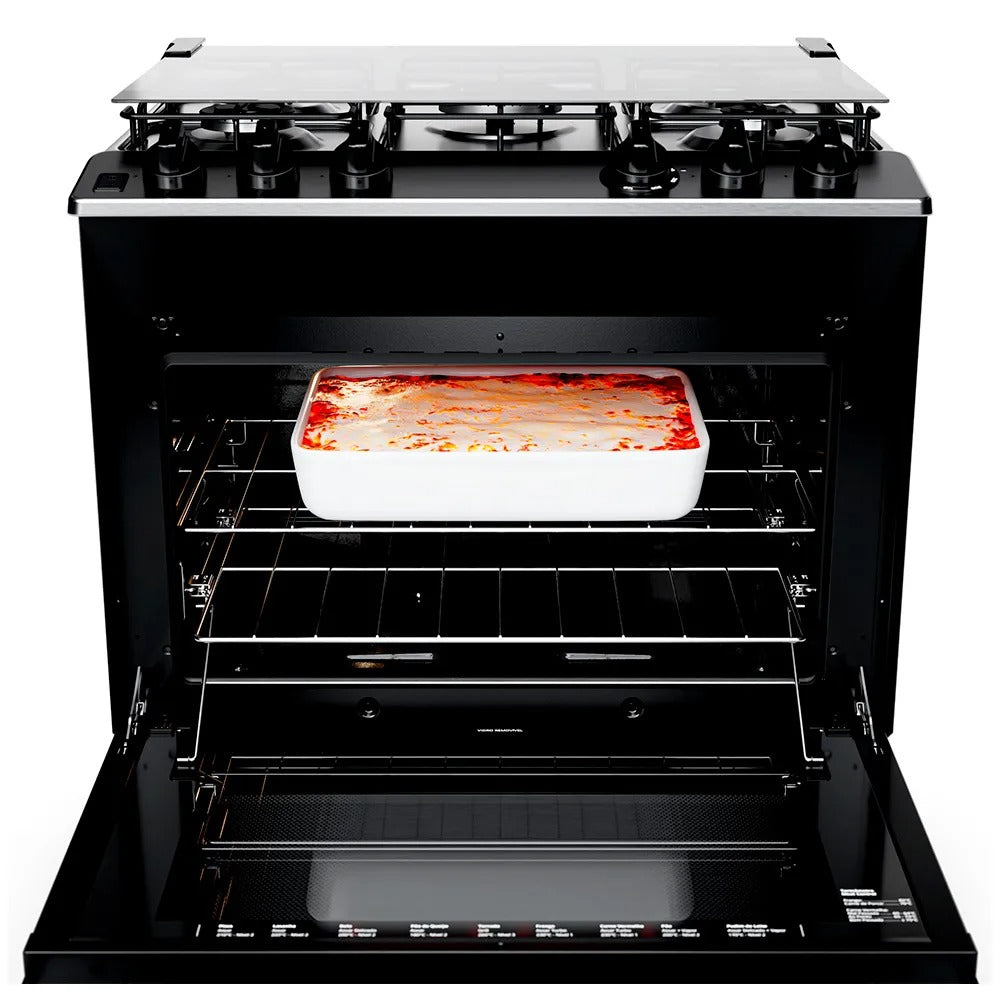 Fogão de Piso Brastemp de 05 Bocas com Turbo Chama e Grill Inox - BFS5GDR