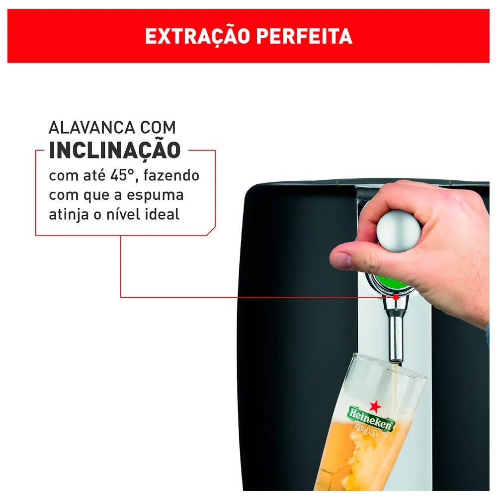 Chopeira Beertender Krups Heineken com Capacidade de 5 Litros Preta - B101_CHOP