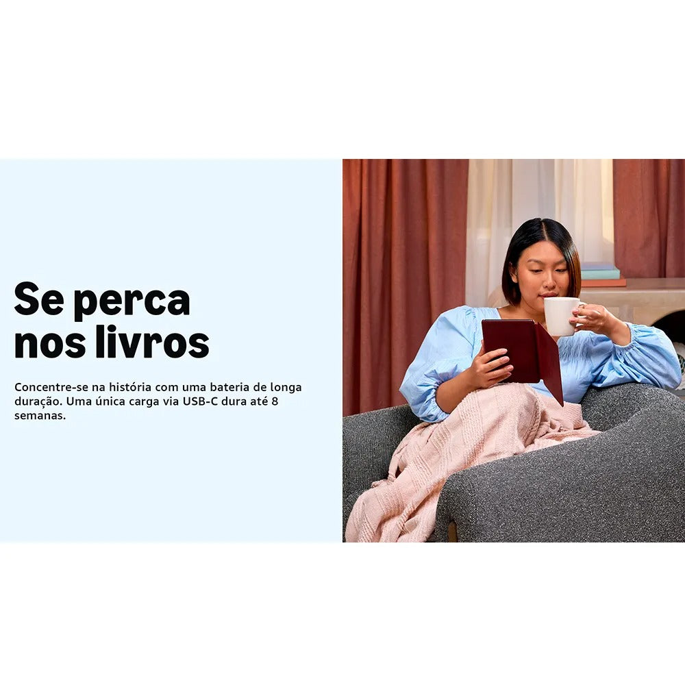 E-reader Amazon Kindle Colorsoft com 7,05", 16GB, Iluminação Frontal Ajustável, Preto - B0CX8MT2M2