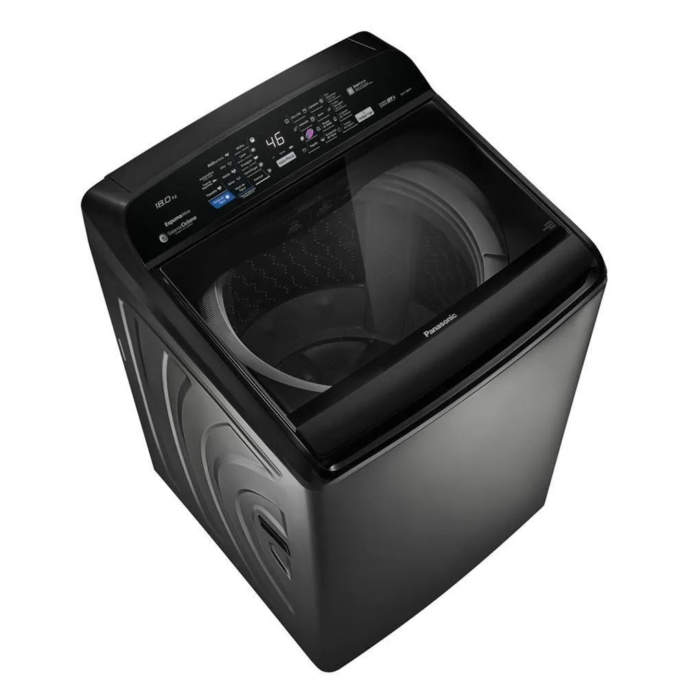 Lavadora de Roupas 18 Kg Panasonic Titânio com 9 Programas de Lavagem - NA-F180P7T
