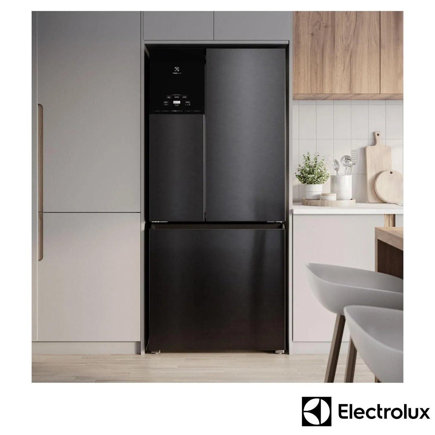 Refrigerador Multidoor Efficient Electrolux 03 Portas Frost Free com 590 Litros AutoSense e Inverter Black IM8B