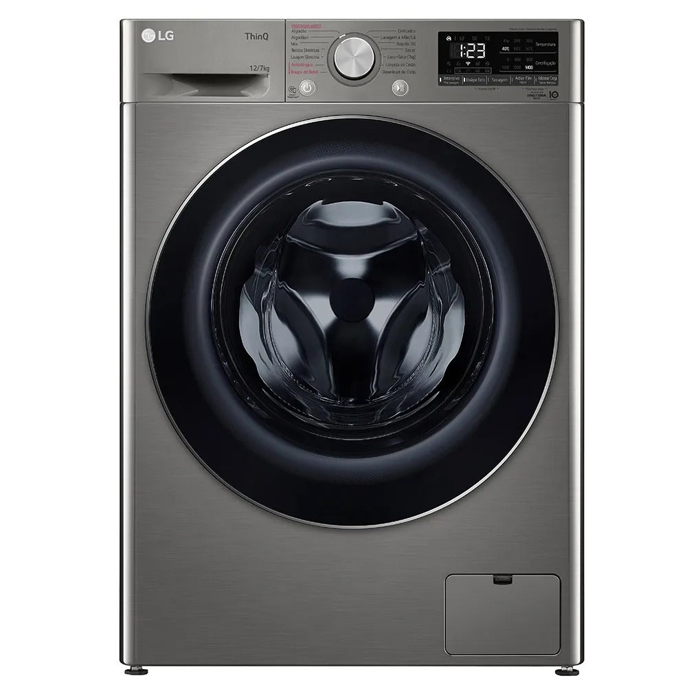 Lava e Seca Smart LG VC4 12kg Inox Look com AIDD™ CV5012PC4A