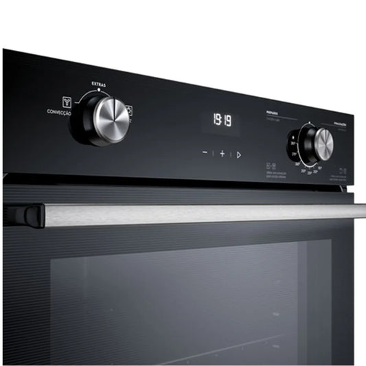 Forno a Gás de Embutir Electrolux Efficient com 80 Litros de Capacidade, Grill e Painel Full Touch Preto - OE8GH