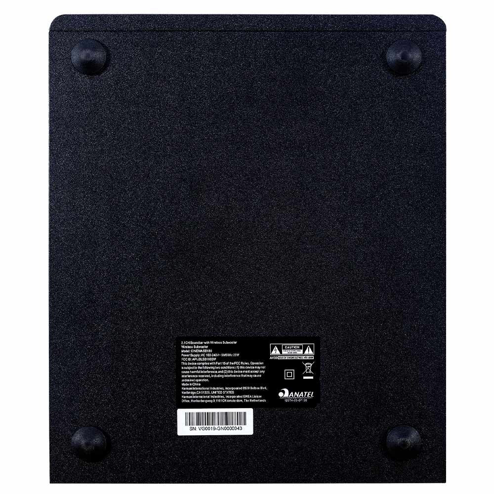 Soundbar JBL SB180 Wireless com 2.1 Canais, Subwoofer sem Fio 110 W RMS