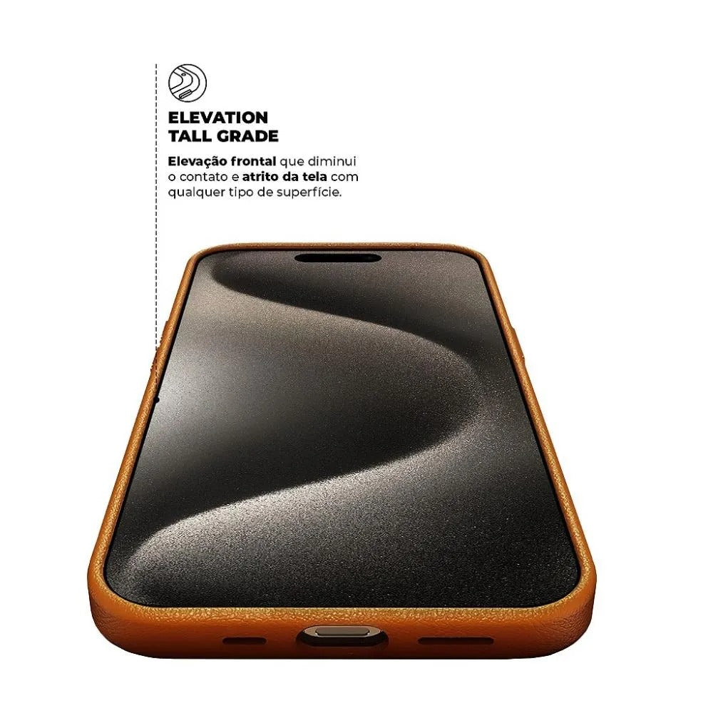 Capa para iPhone 15 Pro Max - Couro Dual Marrom - Gshield
