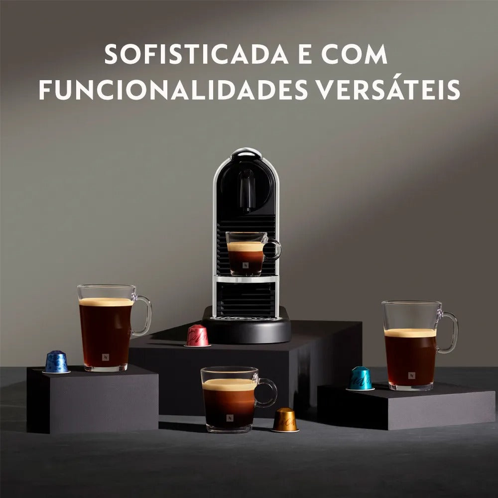 Cafeteira Nespresso CitiZ Platinum Aço Inoxidável para Café Espresso - D140BR
