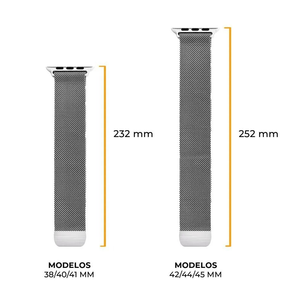Pulseira de Milanese para Apple Watch 38 / 40 / 41MM Prata - Gshield