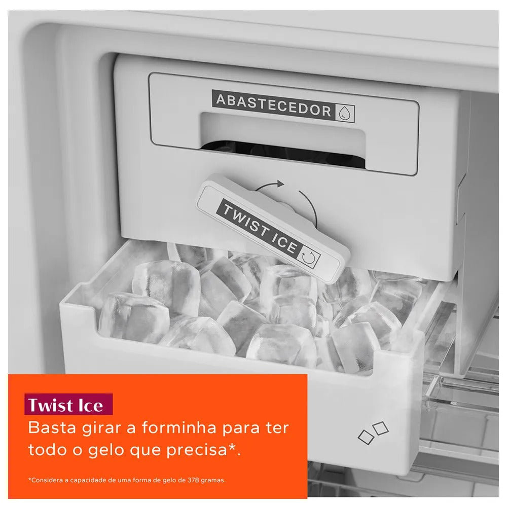 Refrigerador Brastemp Inverse Frost Free A+++ 447 Litros Inox com Smart Flow e Fresh Box - BRE57FK