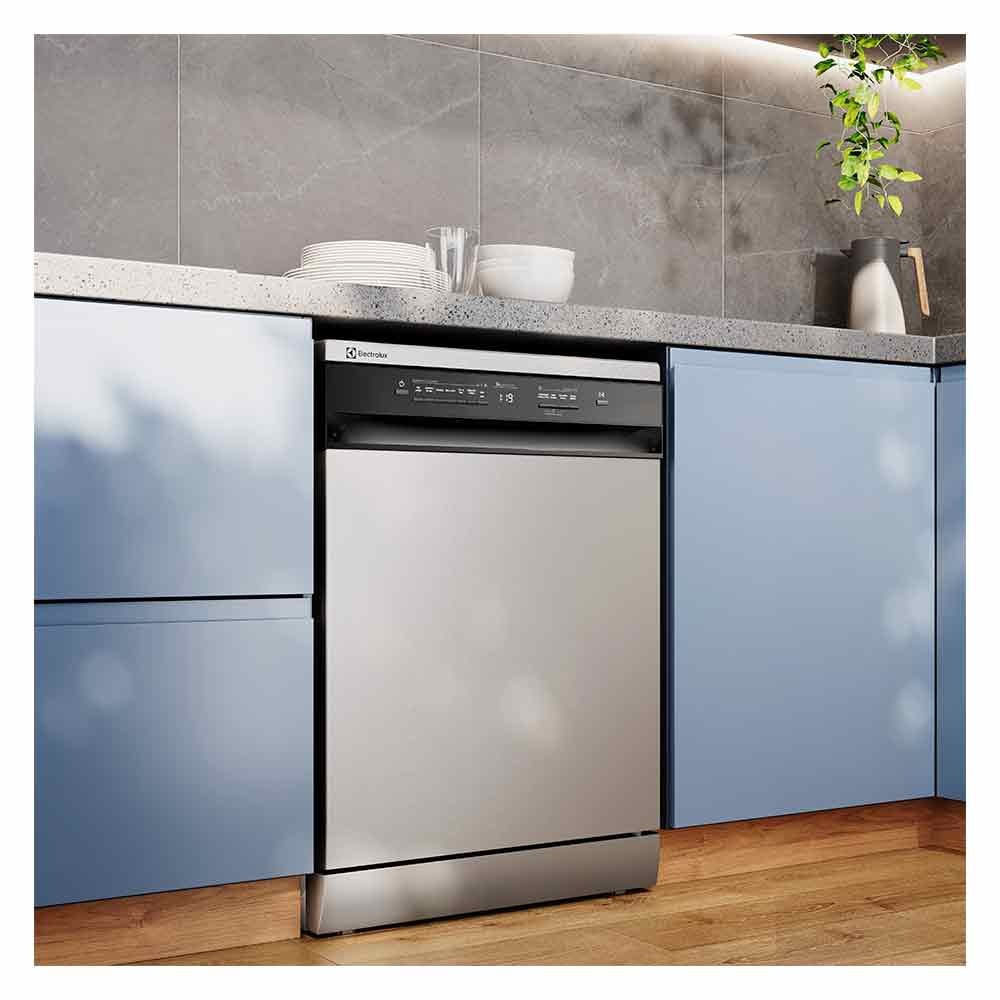 Lava-Louça Electrolux 14 Serviços Inox com Programa Lava e Seca 50' LS14E