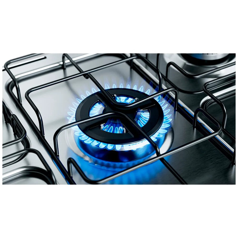 Fogão de Piso Brastemp de 05 Bocas com Turbo Chama e Grill Inox - BFS5GDR