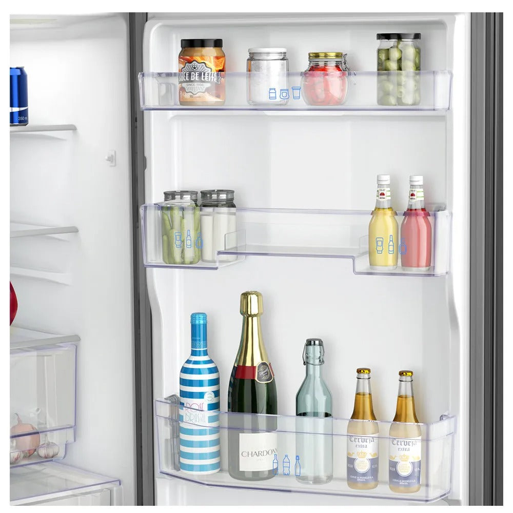 Refrigerador Panasonic de 02 Portas Frost Free com 397 Litros Titânio - NR-BB41PV1T