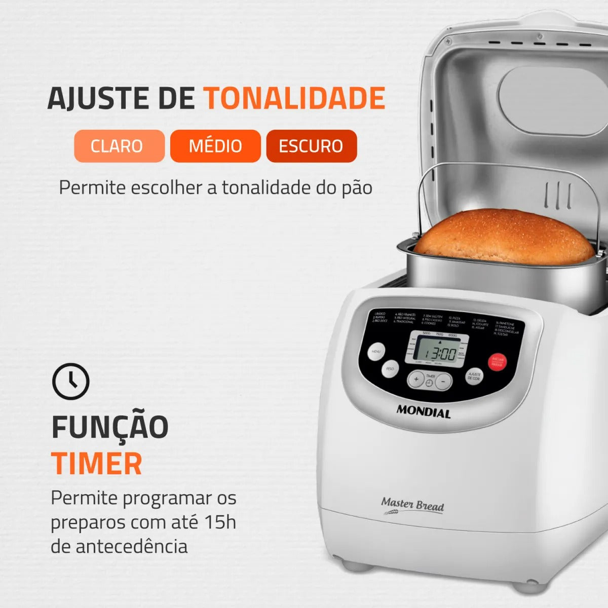 Panificadora Automática Master Bread Mondial NPF-54