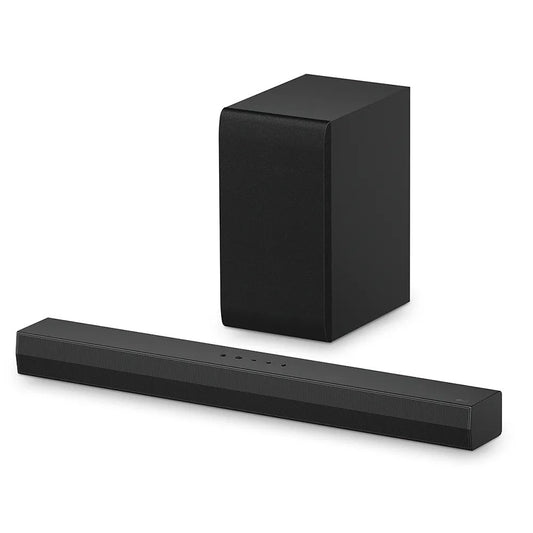 Soundbar LG 300W RMS, 2.1 Canais, Dolby Digital, Sem Fios, Bluetooth 5.3, Entrada Óptica, HDMI, AI Sound Pro - S40T