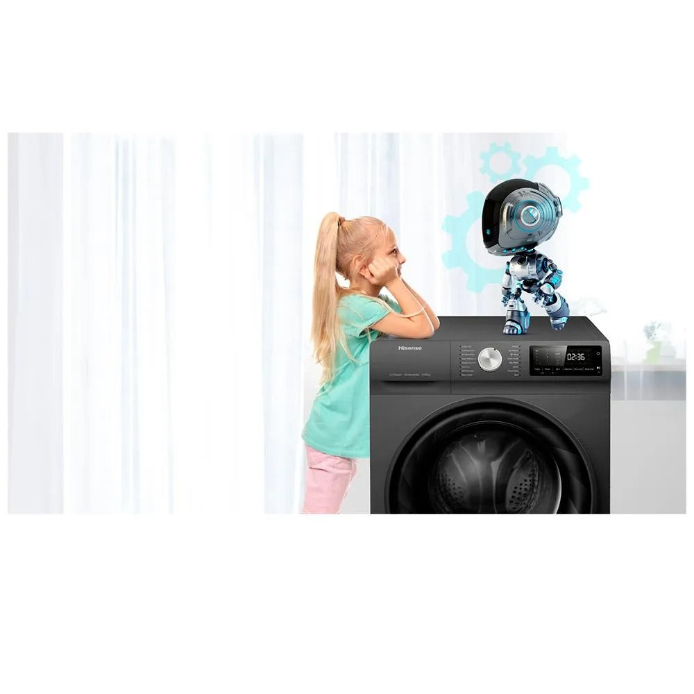 Lava & Seca Hisense Steam Titanium com 13 Programas de Lavagem - WD5Q1342BT