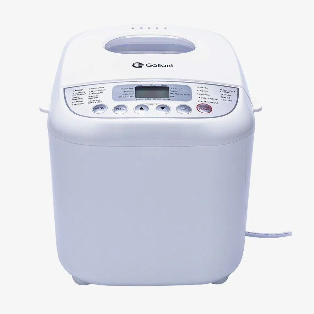 Panificadora 19 Programas Gallant 600w Branca (GPA1E19A)