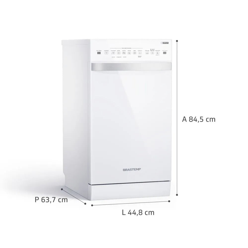 Lava-Louças 10 Serviços Brastemp Branca com Ciclo Pesado - BLF10BB